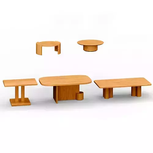 Modern Wooden Table Set
