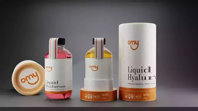 Omy Liquid Hyaluron Bottle Skincare Cosmetic Packaging