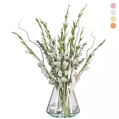 Flower In Vase 70 3D model Flower In Vase 70 3D model