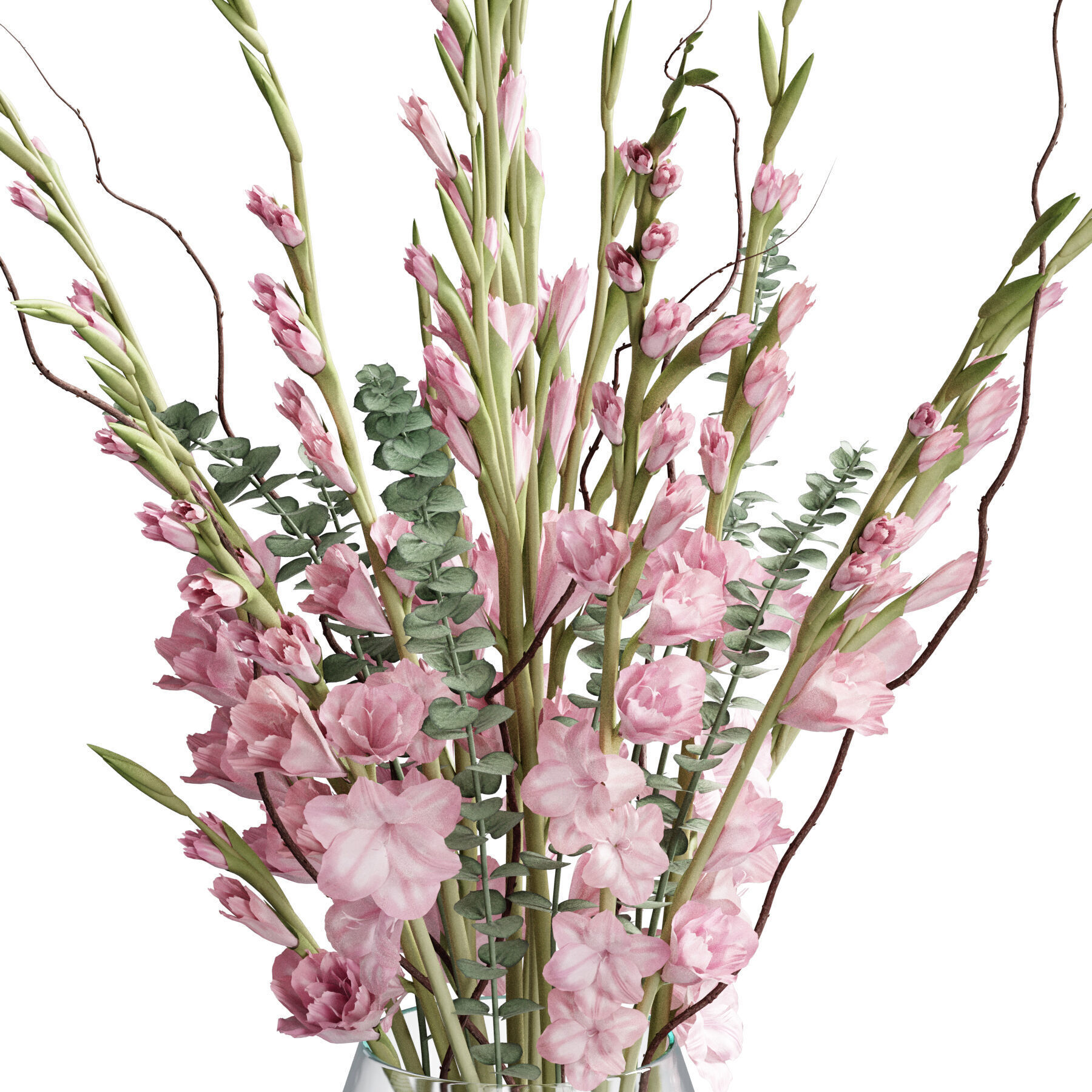 Flower In Vase 70 3D model_4