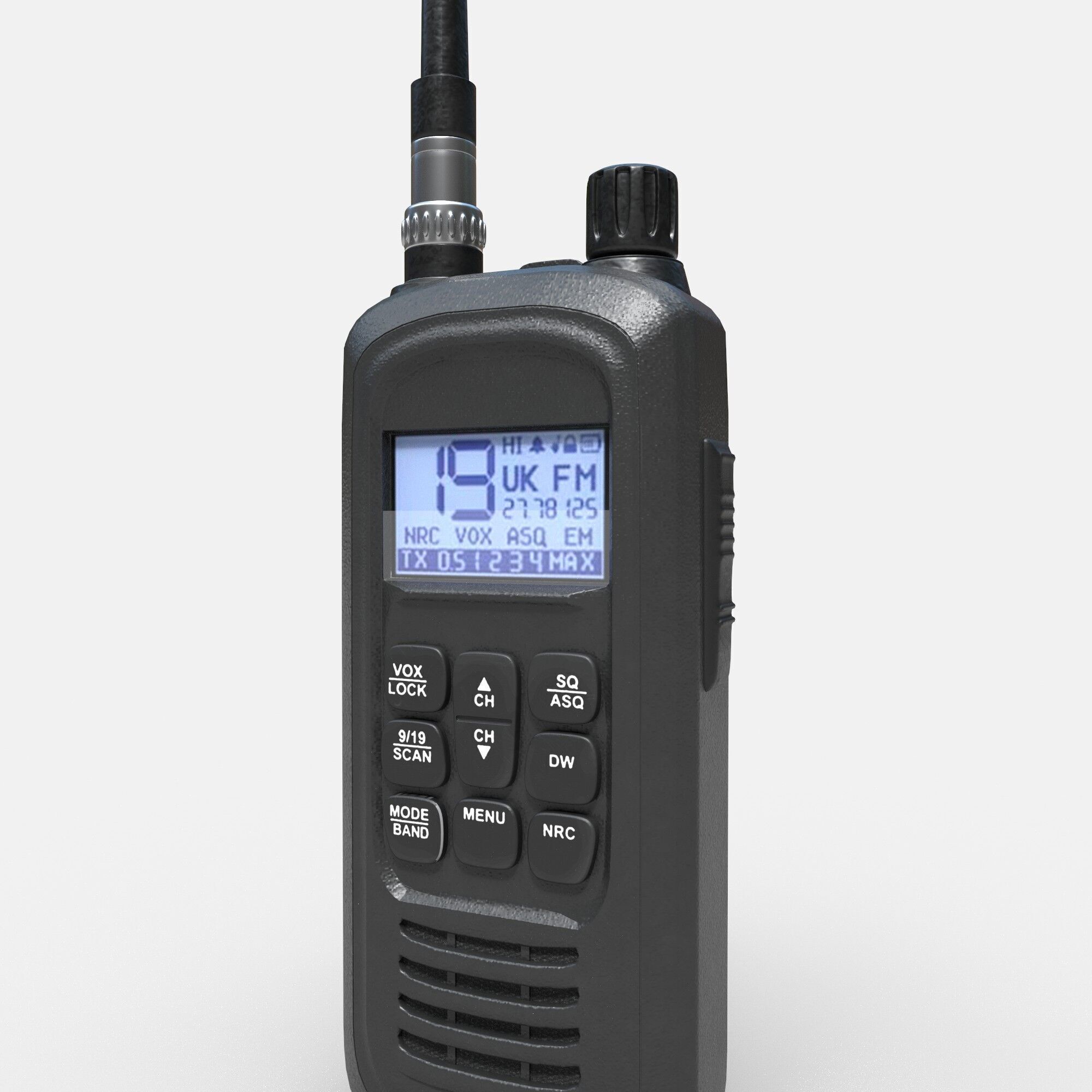 Walkie Talkie CB Radio 3D model_8