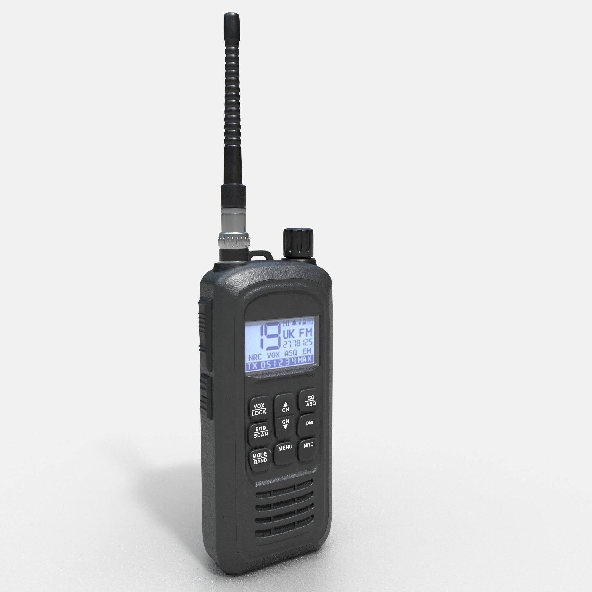 Walkie Talkie CB Radio 3D model_4