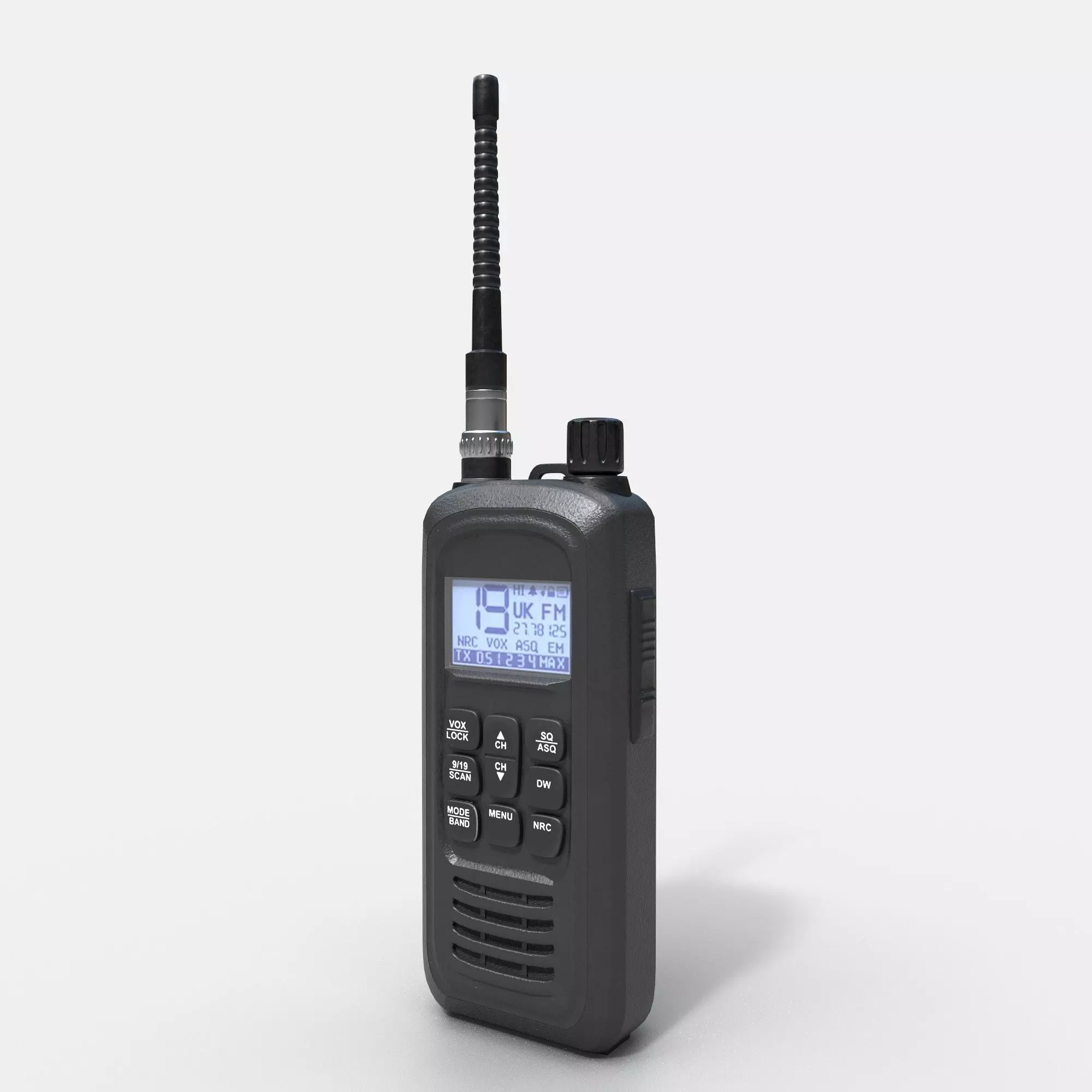 Walkie Talkie CB Radio 3D model_0