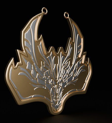 Monster hunter pendant amatsu emblem 3D model for 3D printing 3D print model