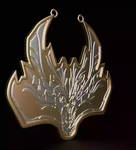 Monster hunter pendant amatsu emblem 3D model for 3D printing