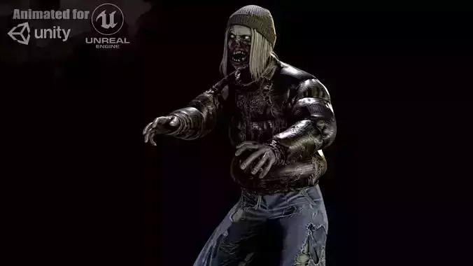 City Zombie 3 Low-poly 3D model