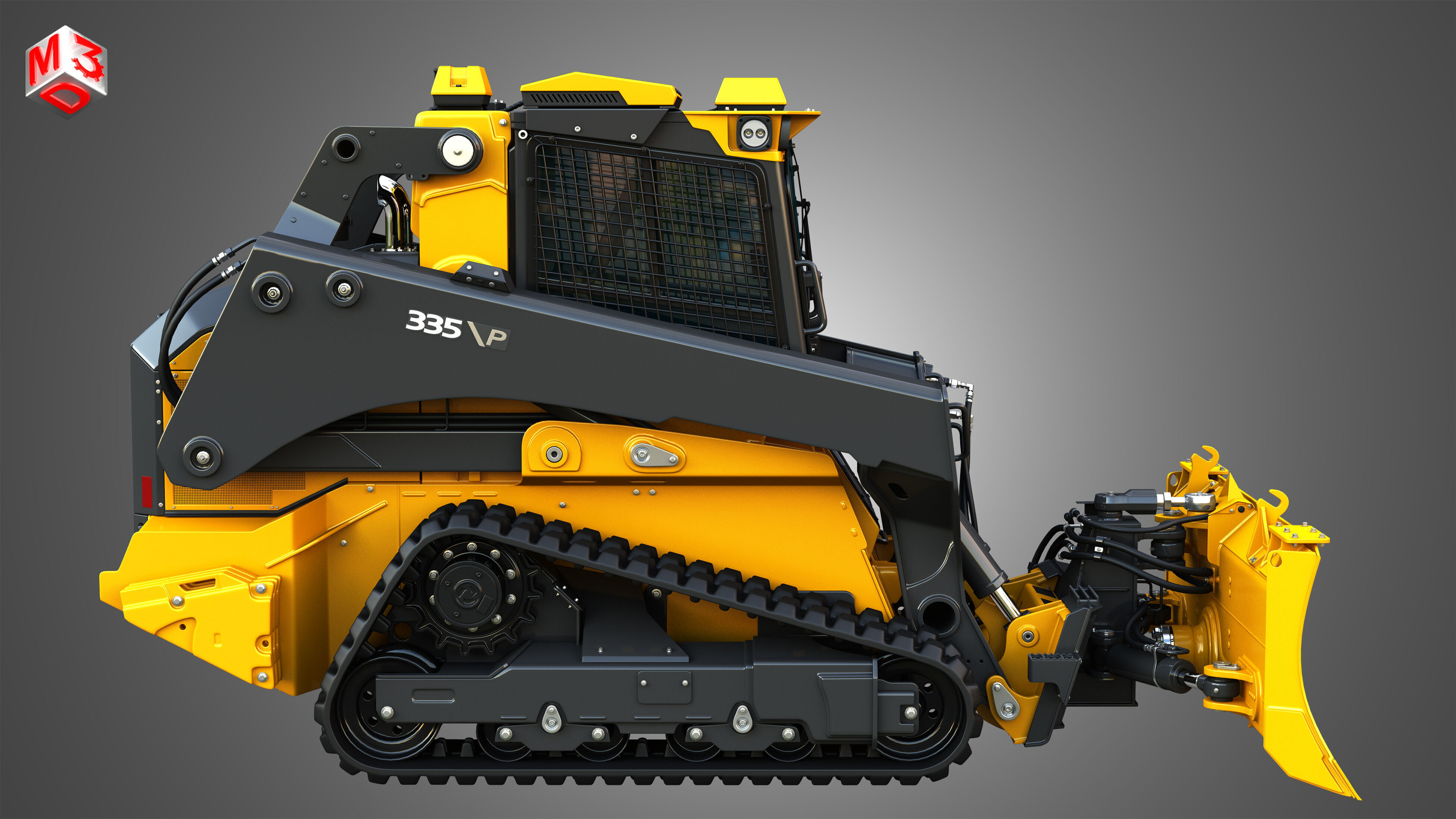 335 P-Tier Compact Track Loader  - Smart Grade 3D model_6