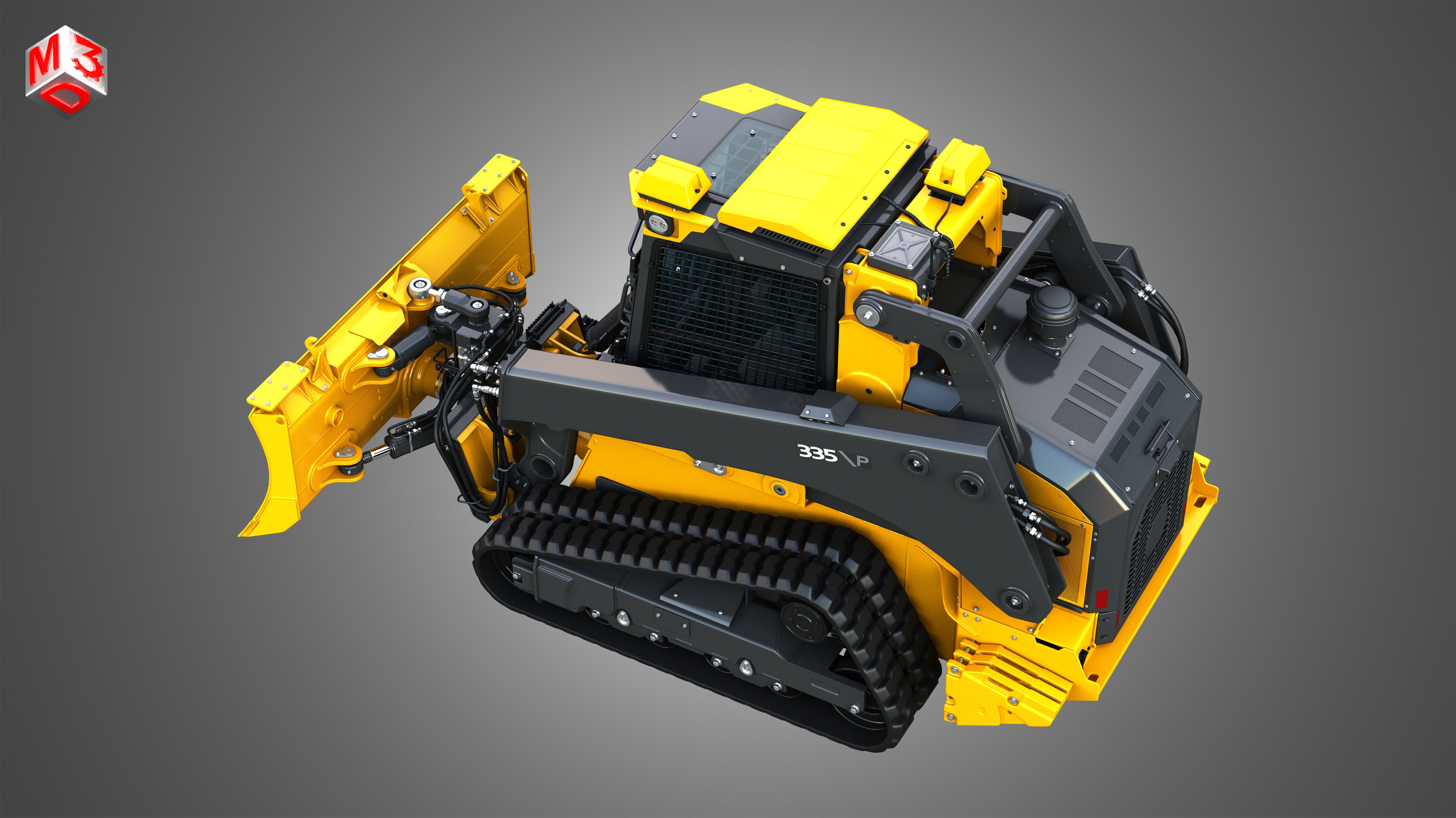 335 P-Tier Compact Track Loader  - Smart Grade 3D model_22