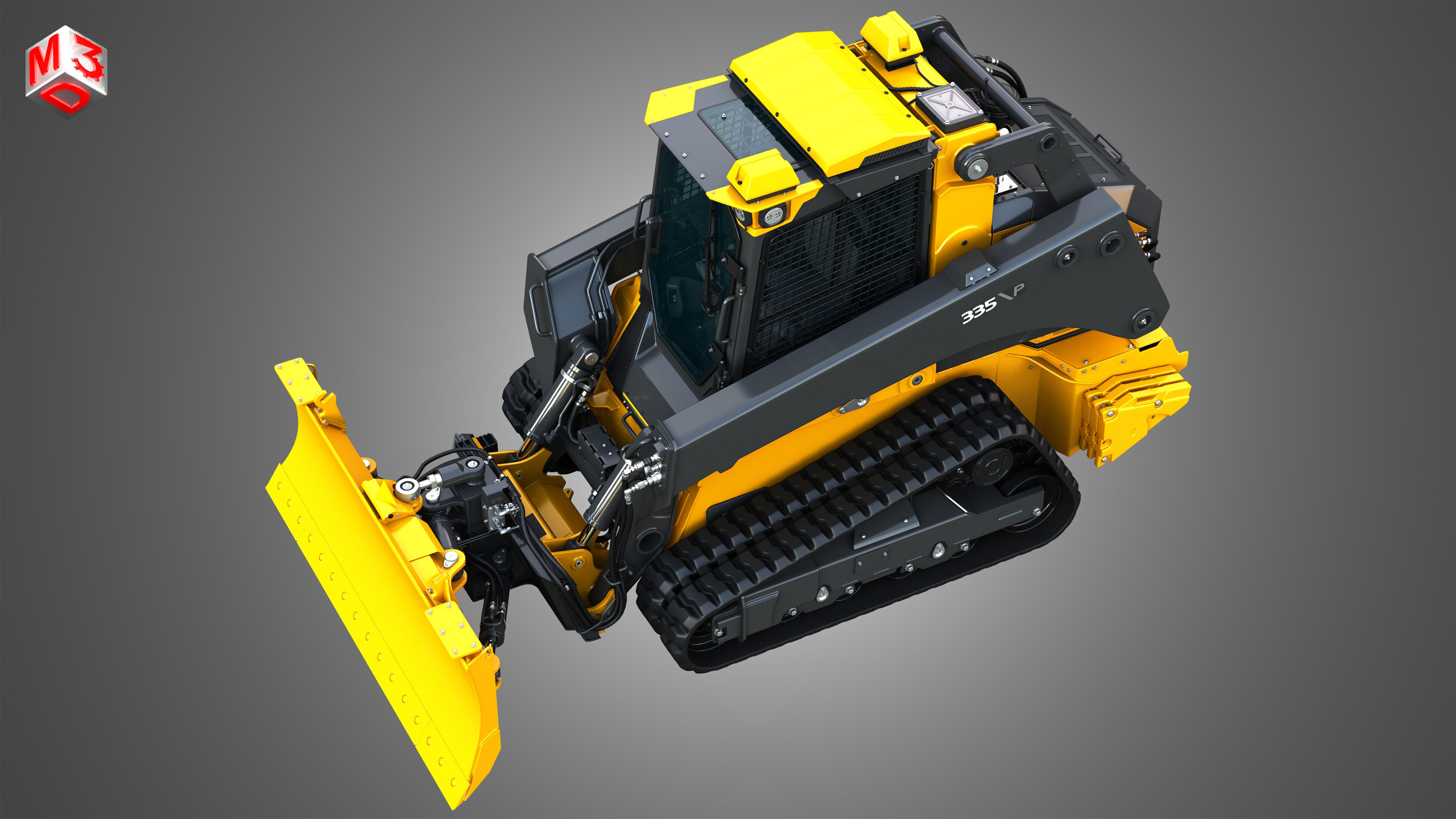 335 P-Tier Compact Track Loader  - Smart Grade 3D model_19