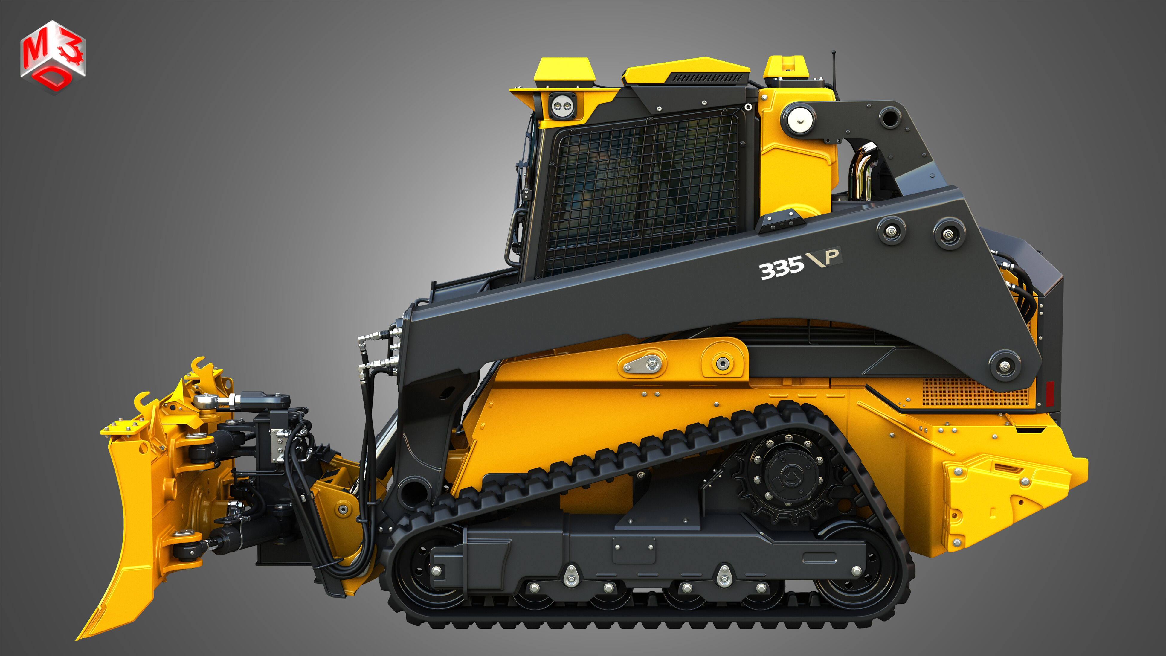335 P-Tier Compact Track Loader  - Smart Grade 3D model_5