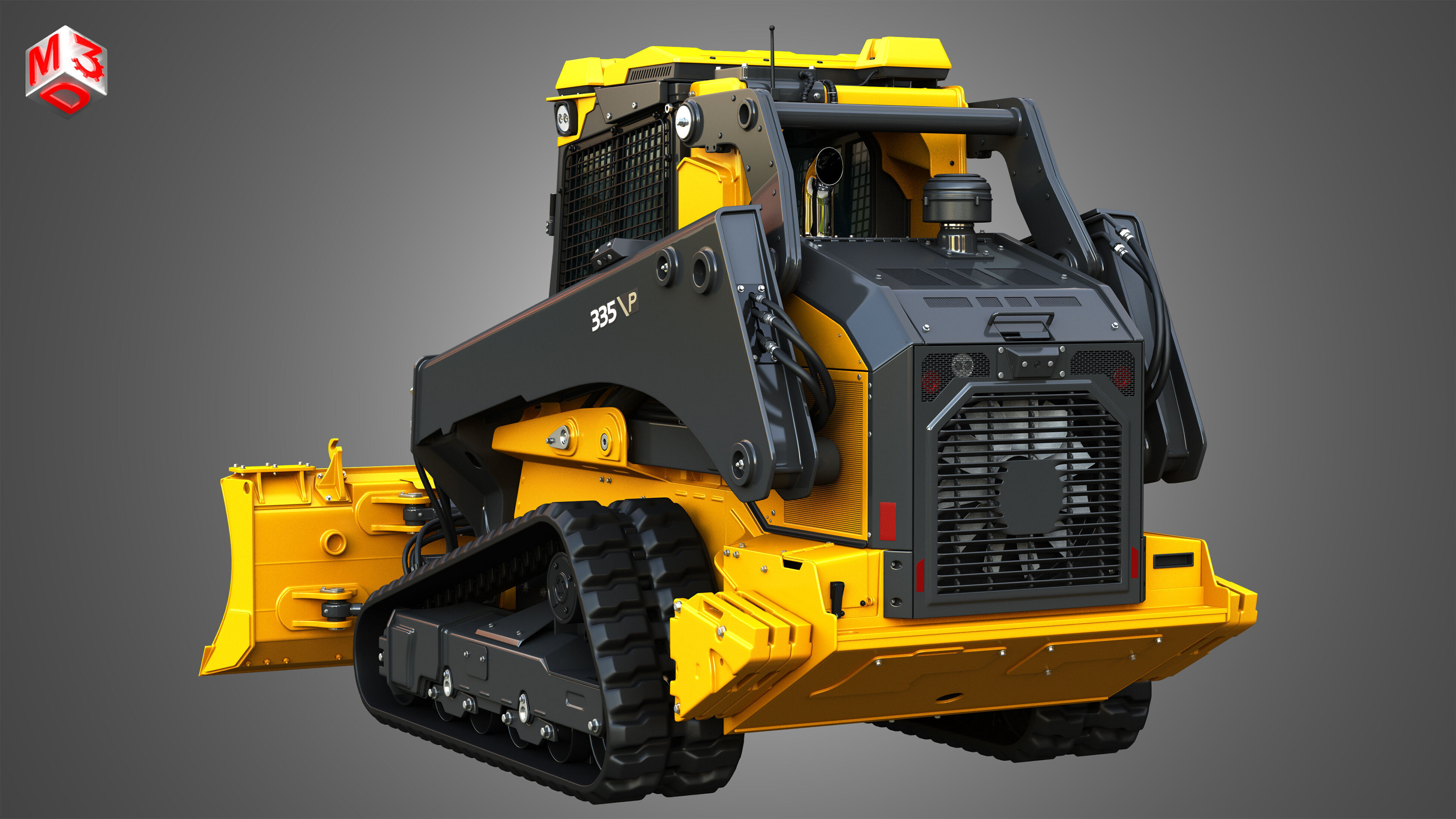 335 P-Tier Compact Track Loader  - Smart Grade 3D model_14