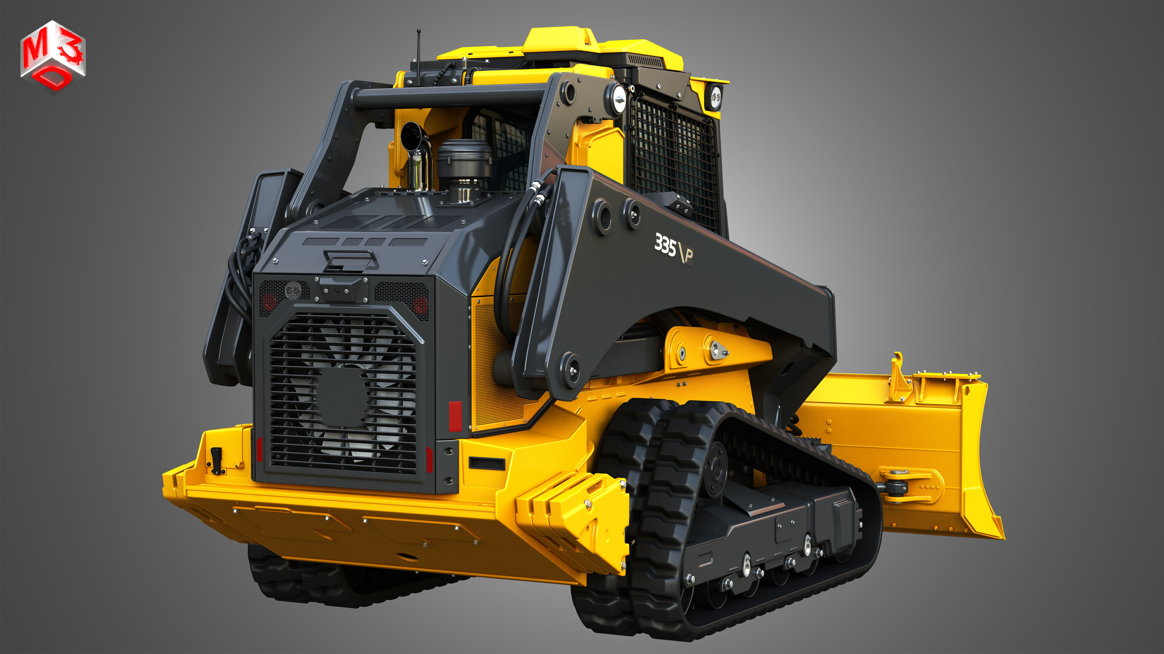 335 P-Tier Compact Track Loader  - Smart Grade 3D model_12