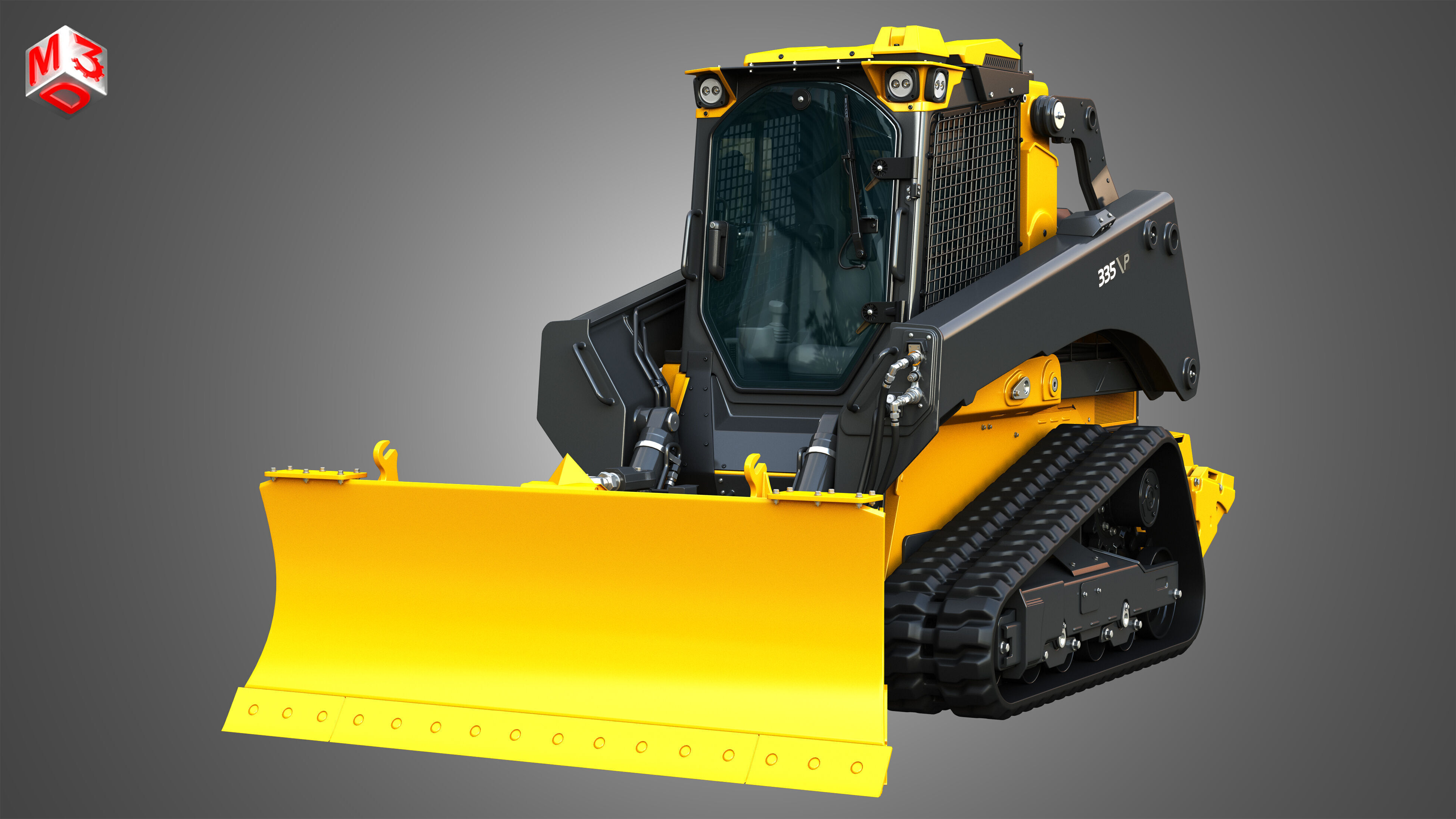 335 P-Tier Compact Track Loader  - Smart Grade 3D model_11