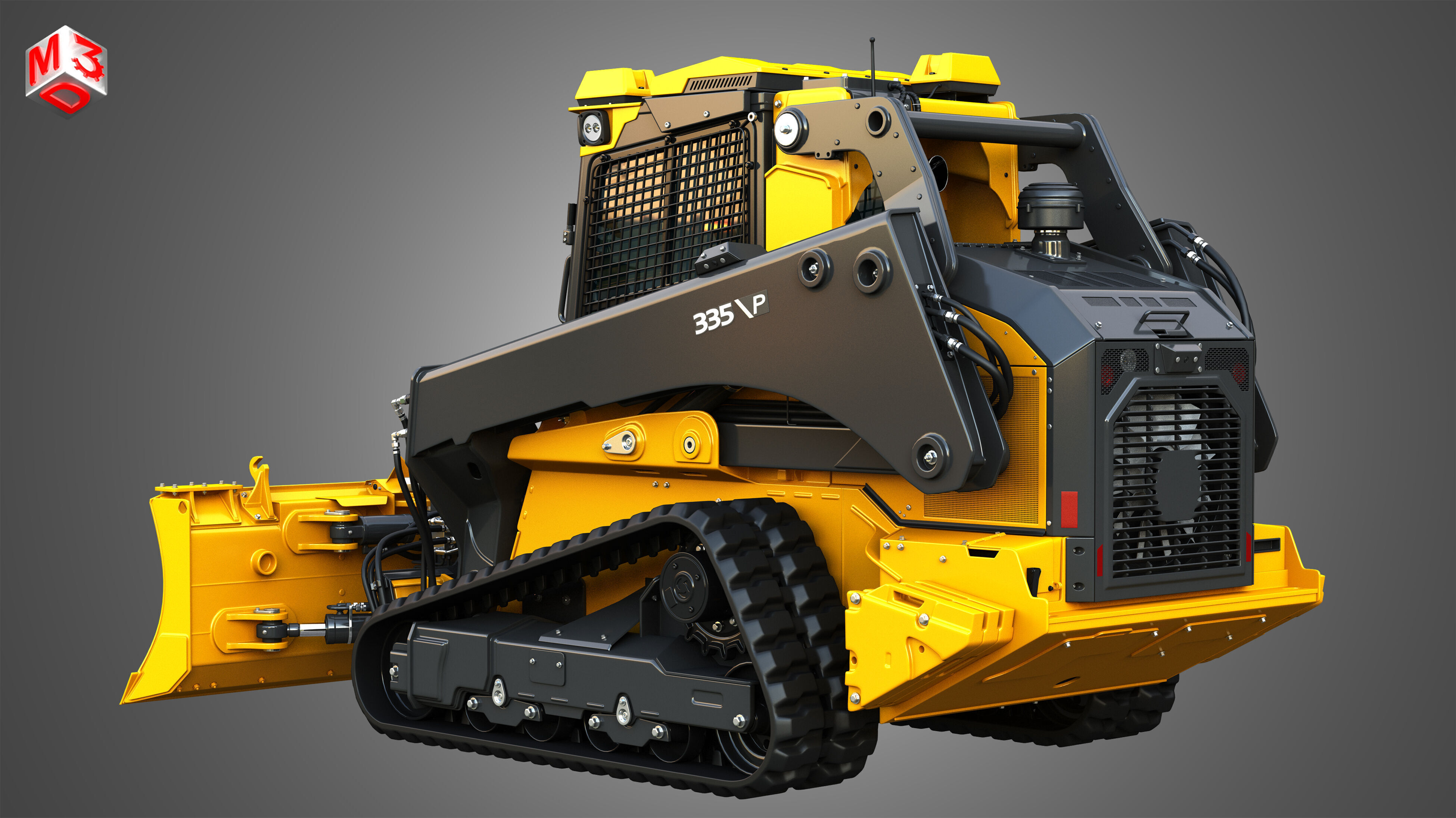 335 P-Tier Compact Track Loader  - Smart Grade 3D model_4