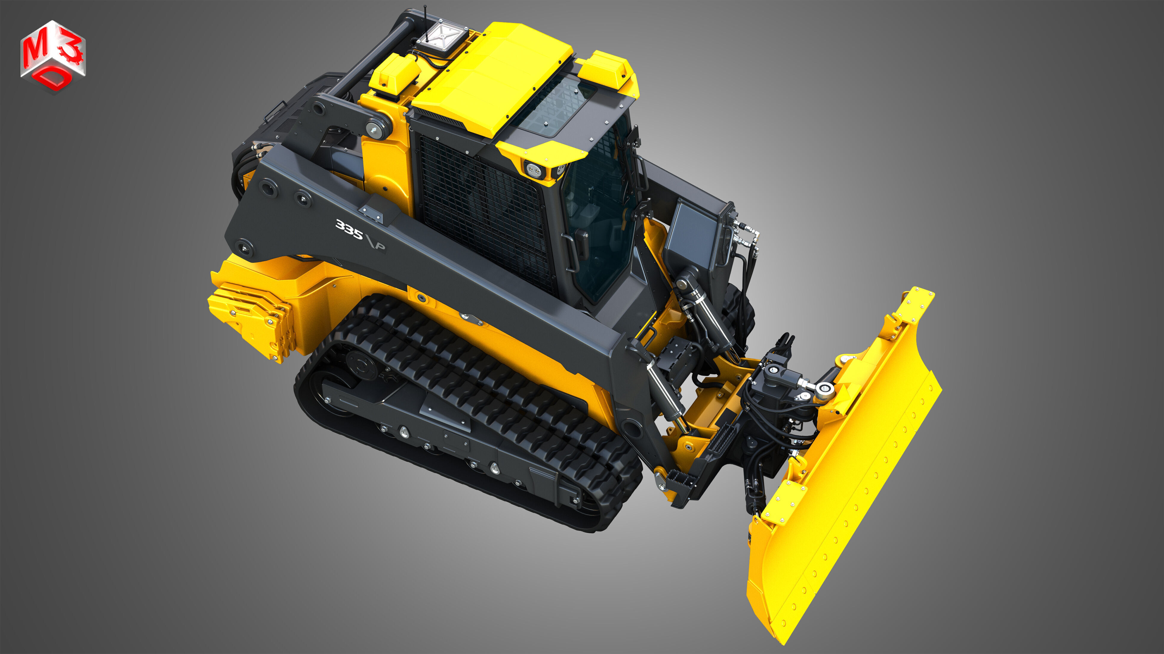 335 P-Tier Compact Track Loader  - Smart Grade 3D model_21