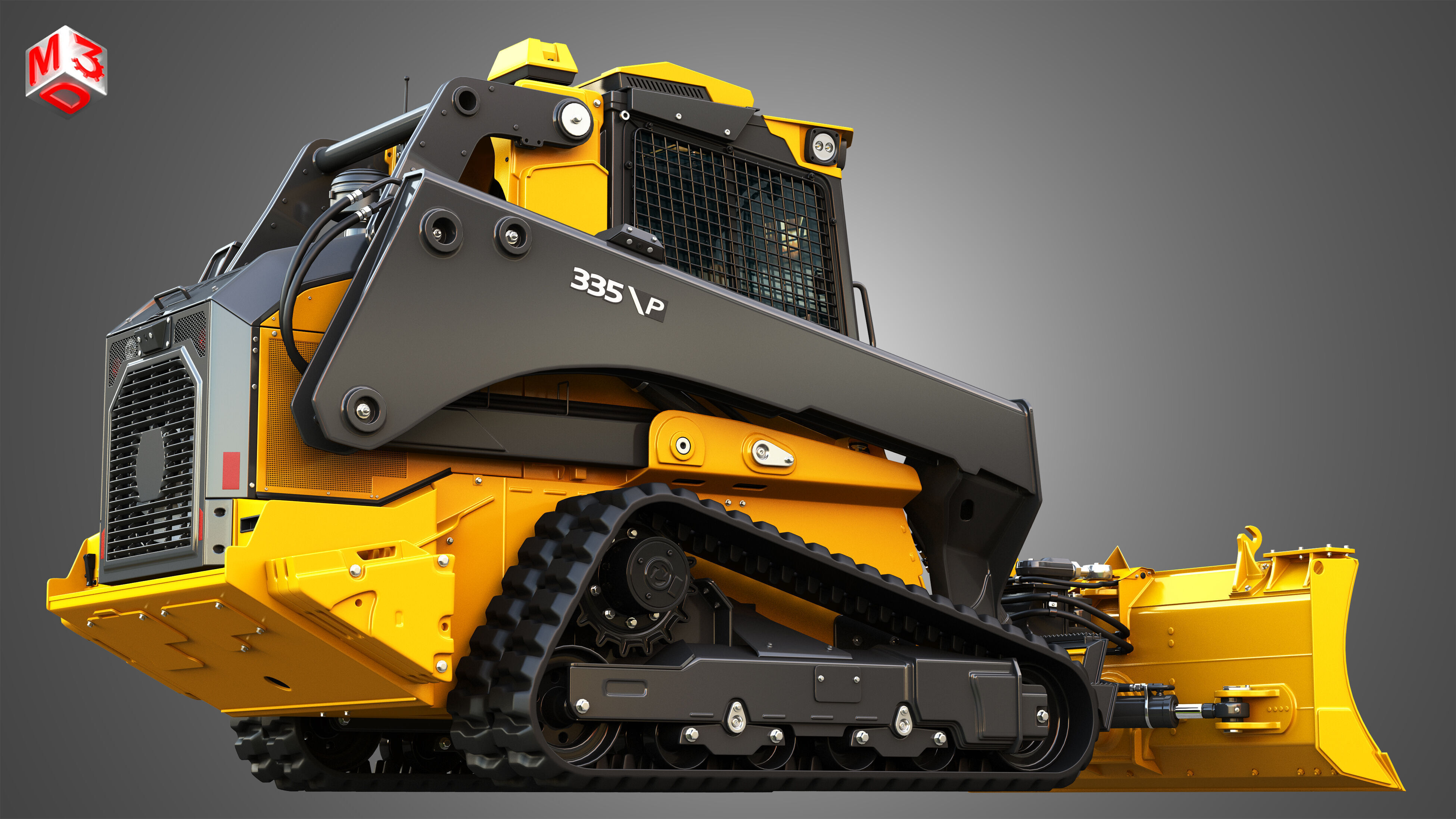 335 P-Tier Compact Track Loader  - Smart Grade 3D model_8