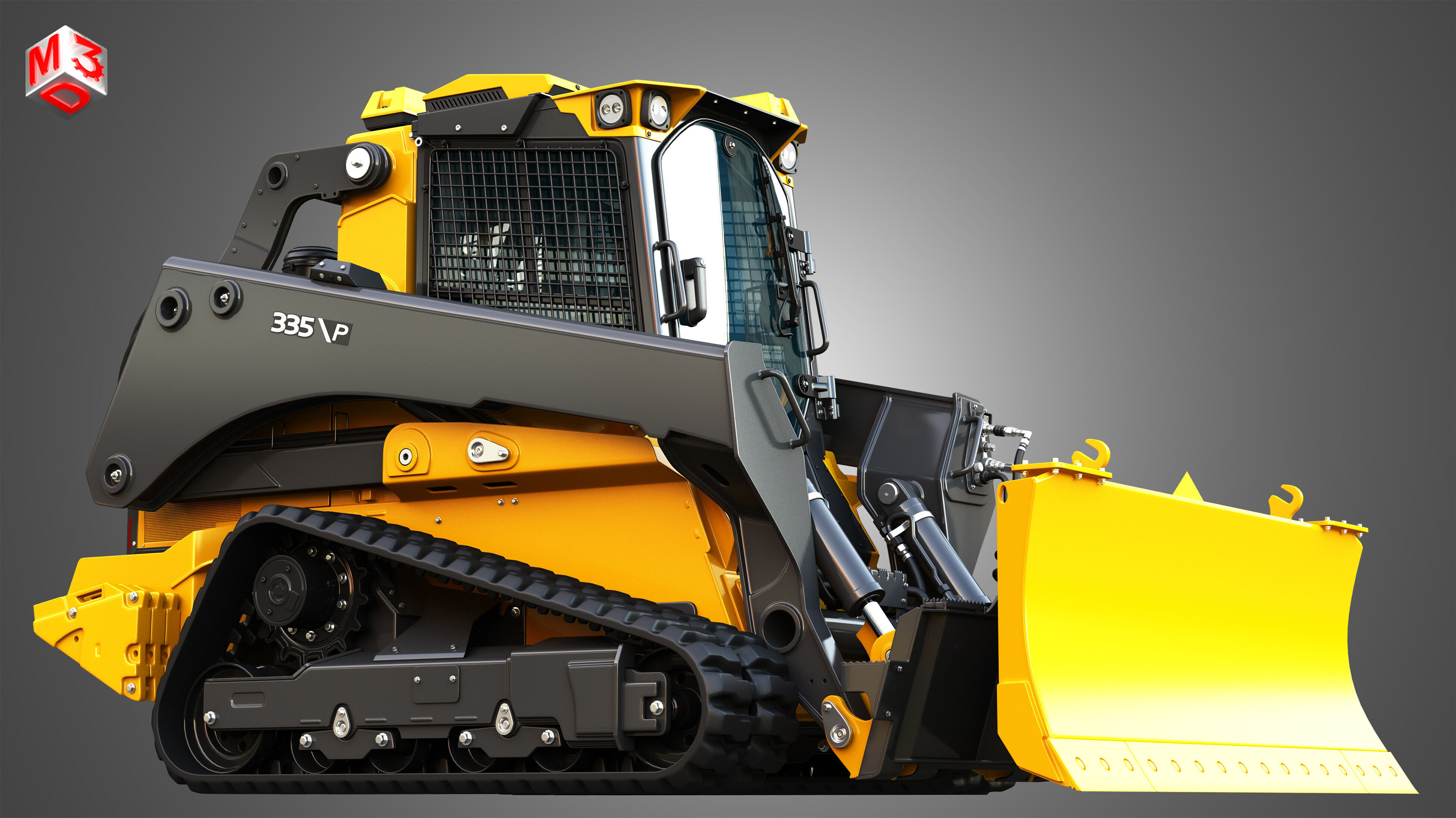 335 P-Tier Compact Track Loader  - Smart Grade 3D model_9