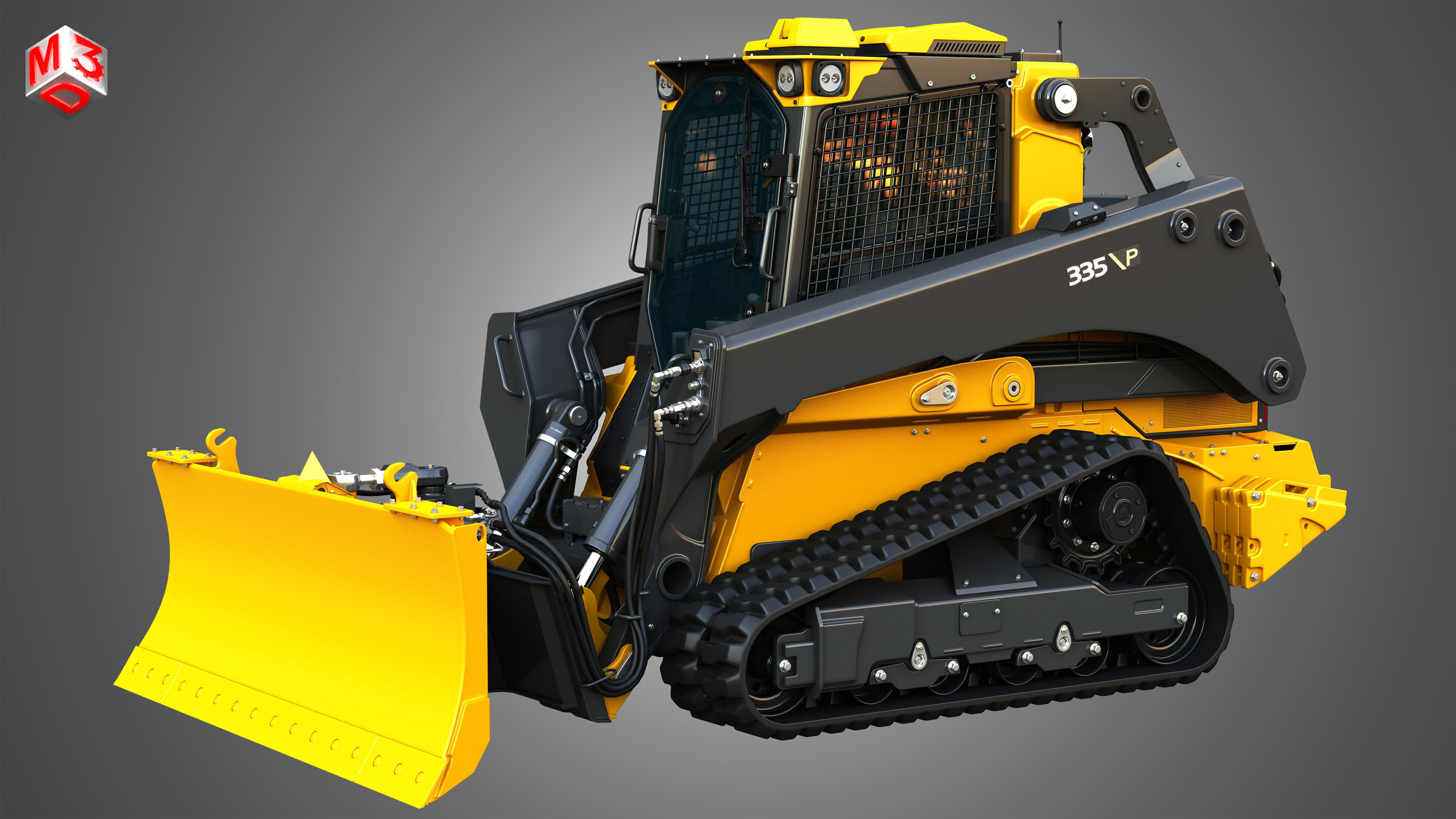 335 P-Tier Compact Track Loader  - Smart Grade 3D model_15