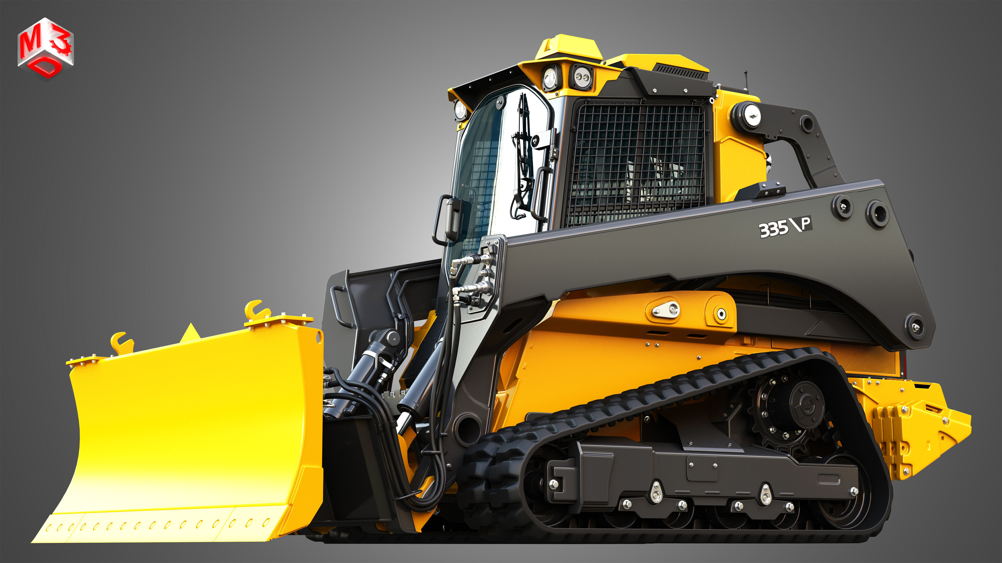 335 P-Tier Compact Track Loader  - Smart Grade 3D model_7