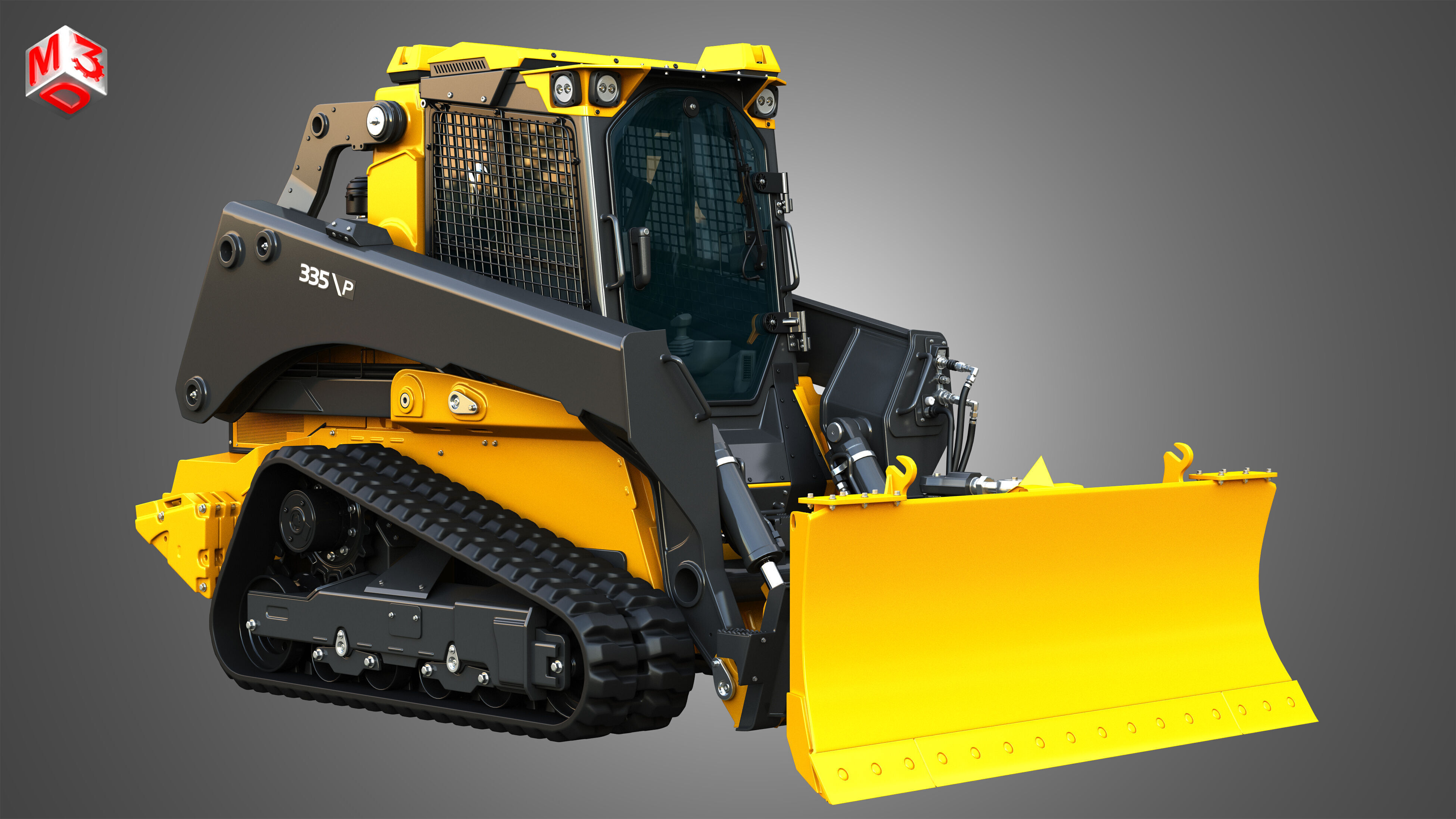 335 P-Tier Compact Track Loader  - Smart Grade 3D model_3
