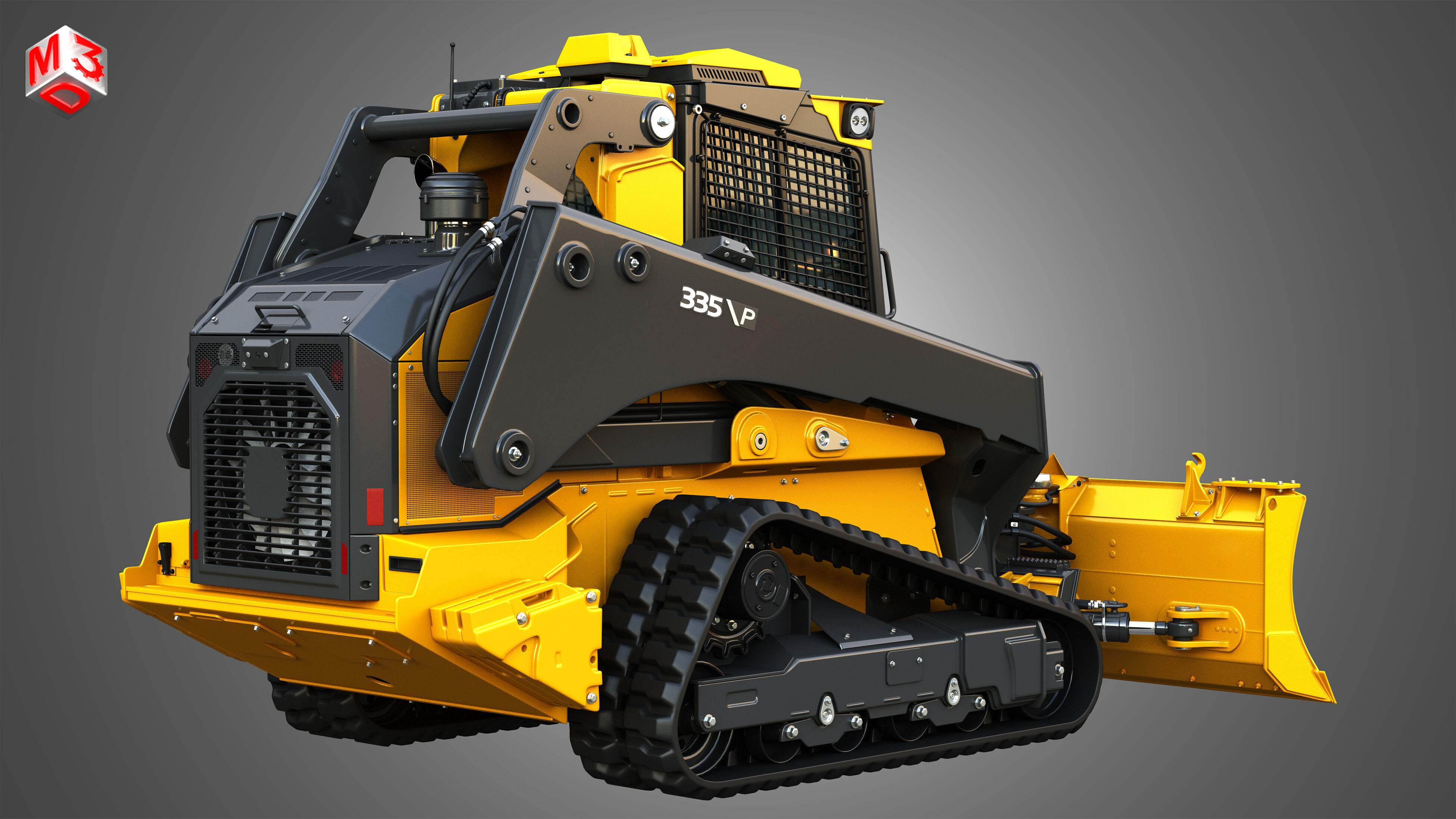 335 P-Tier Compact Track Loader  - Smart Grade 3D model_2