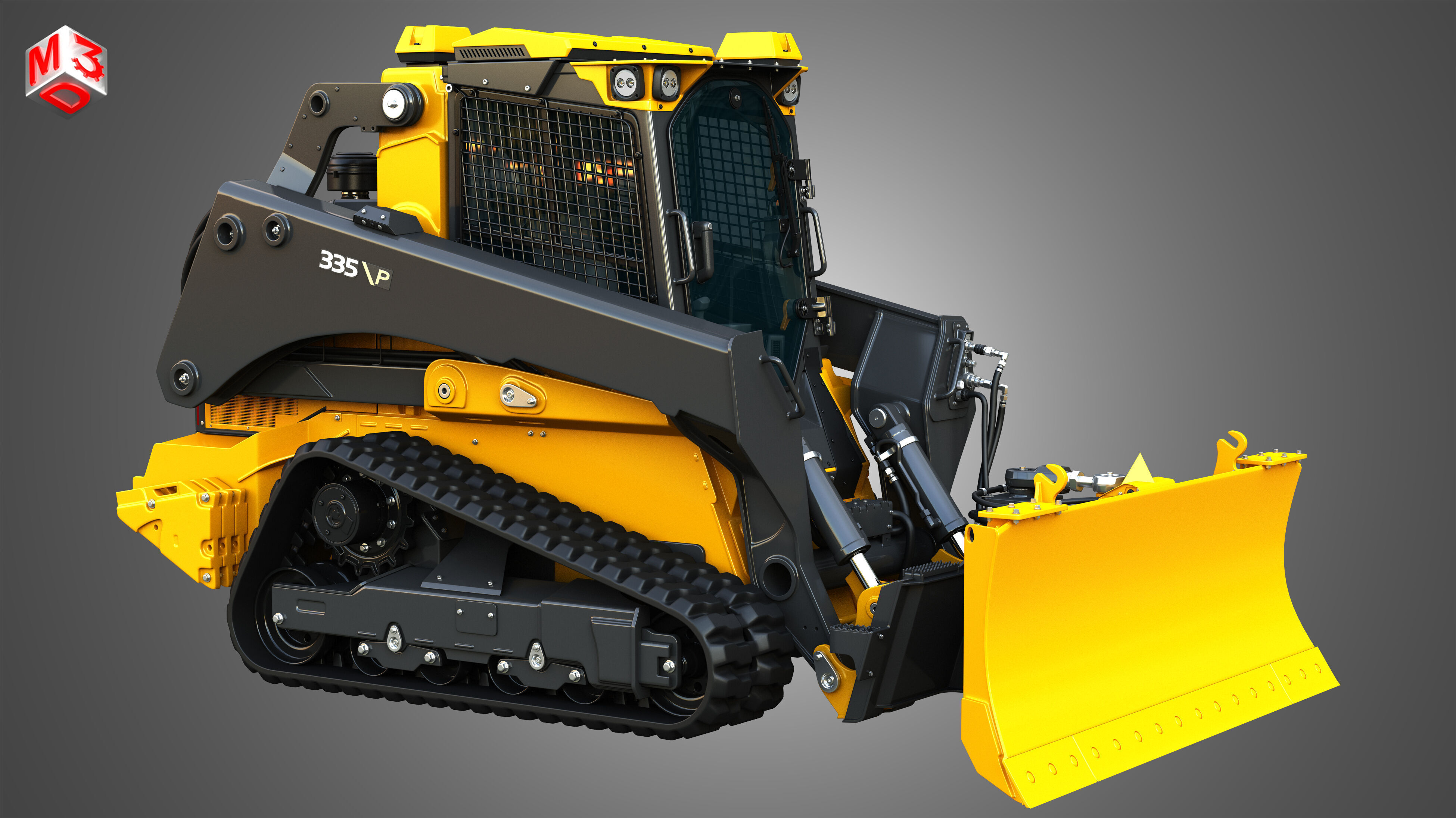 335 P-Tier Compact Track Loader  - Smart Grade 3D model_17