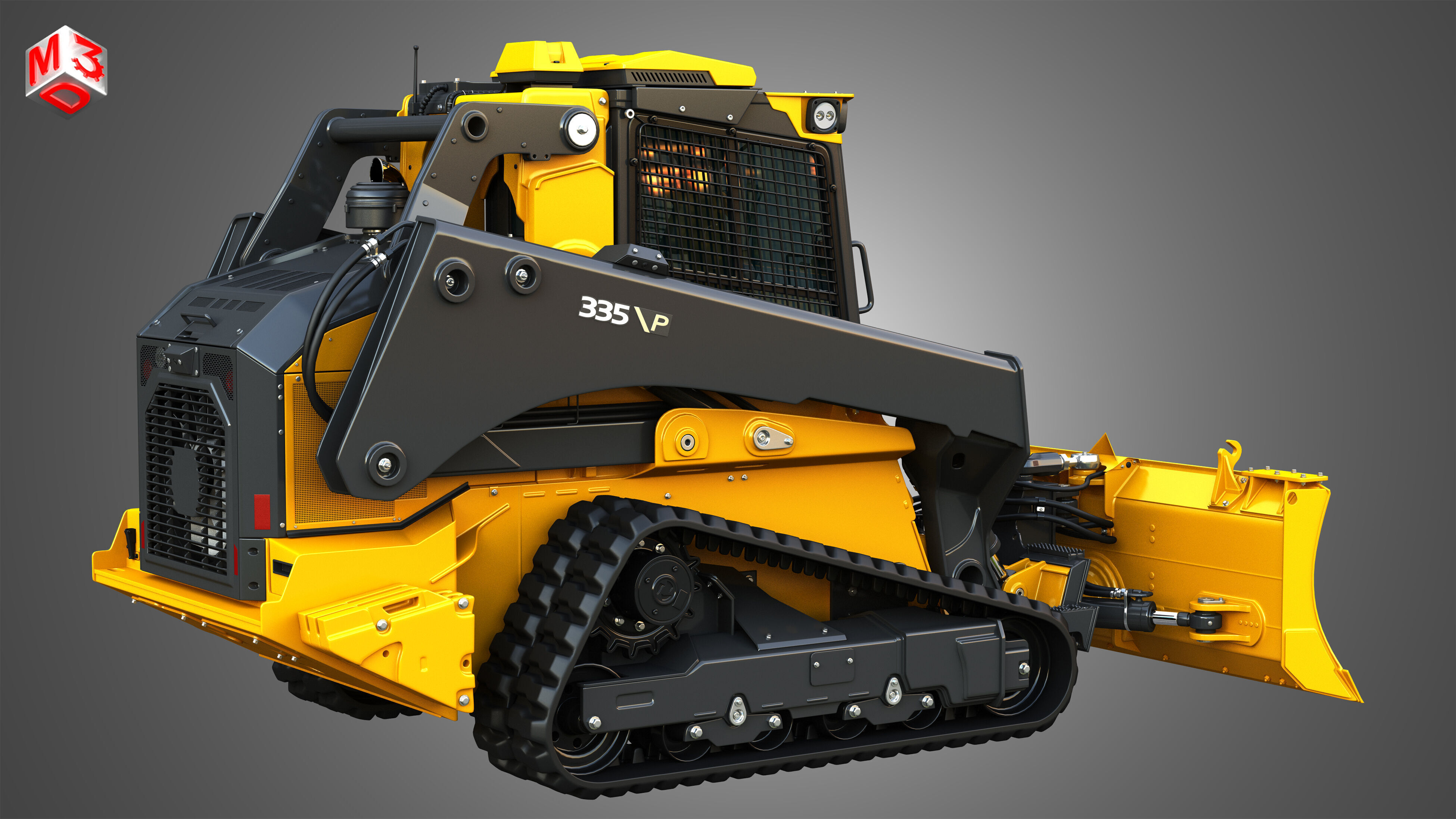 335 P-Tier Compact Track Loader  - Smart Grade 3D model_16