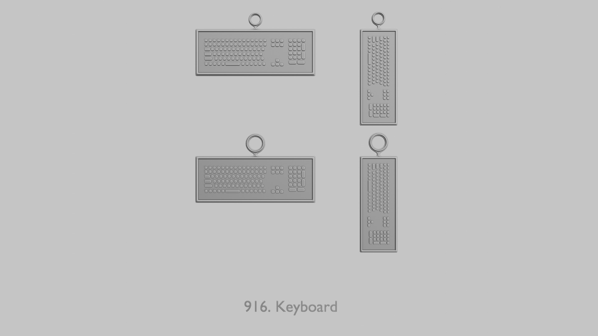 Cyberpunk Edge Pendant Pack 3D print model_34
