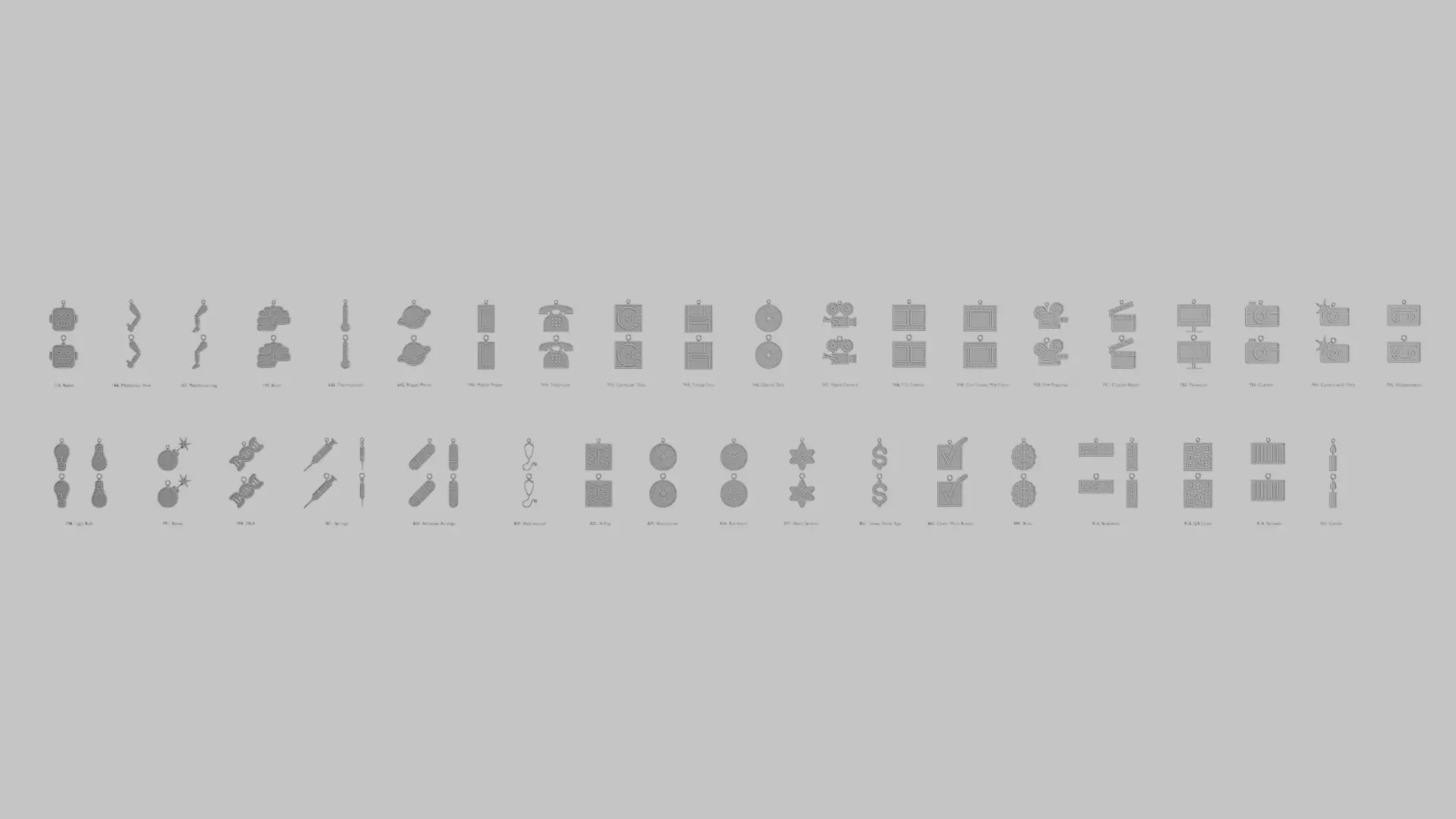 Cyberpunk Edge Pendant Pack 3D print model_0