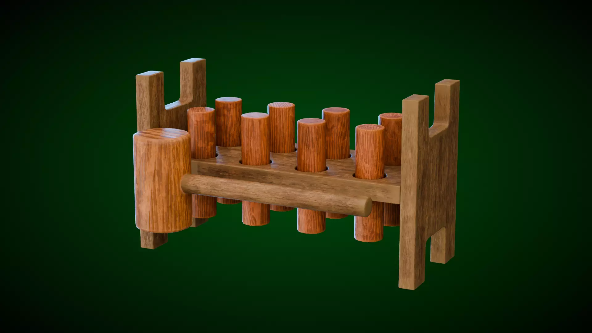 Pound-a-Peg Low-poly 3D model