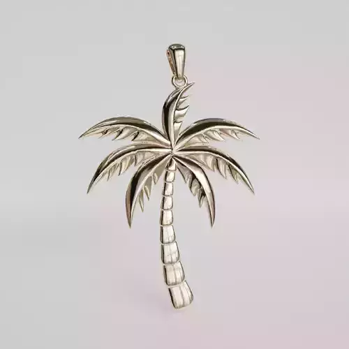 palm tree pendant 3D print model