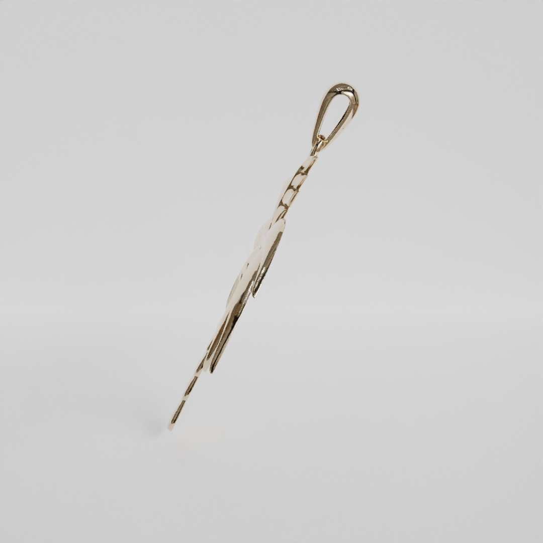 palm tree pendant 3D print model_4