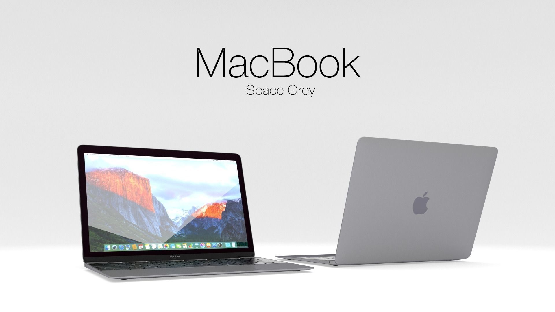 MacBook Cinema 4d and Vray 3D model_3
