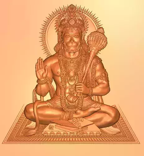 1 sitted Hanuman