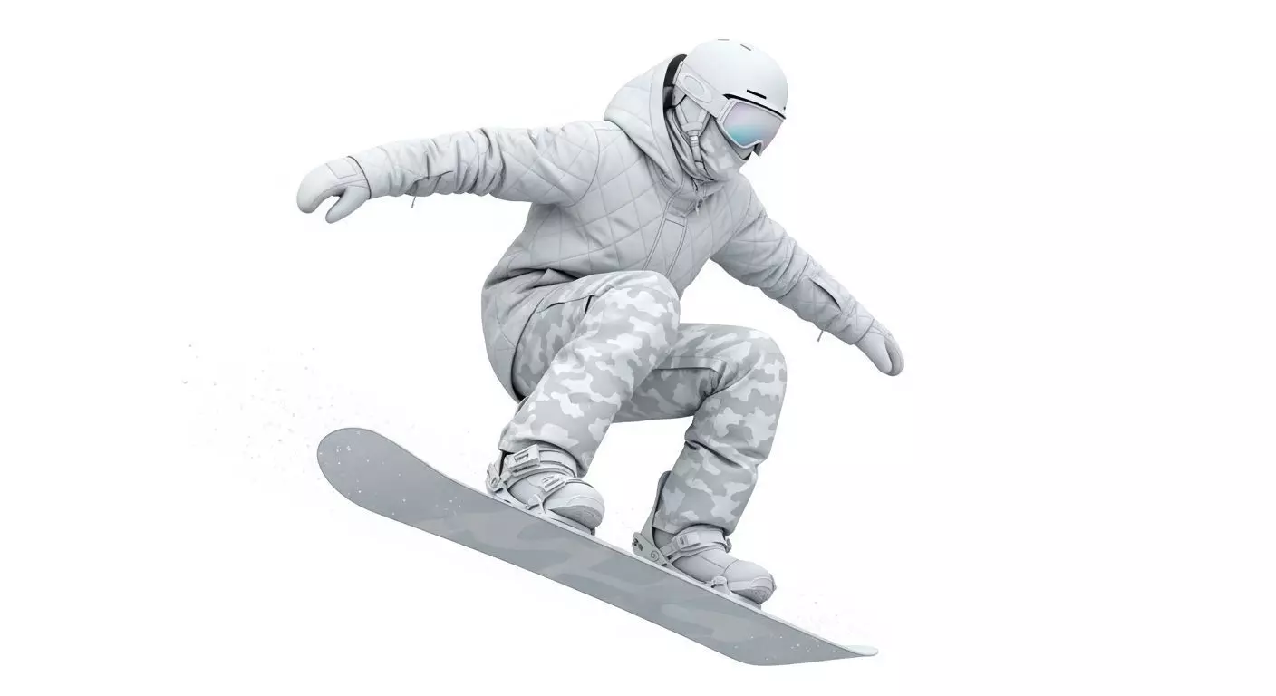 snowboarder 3D print model