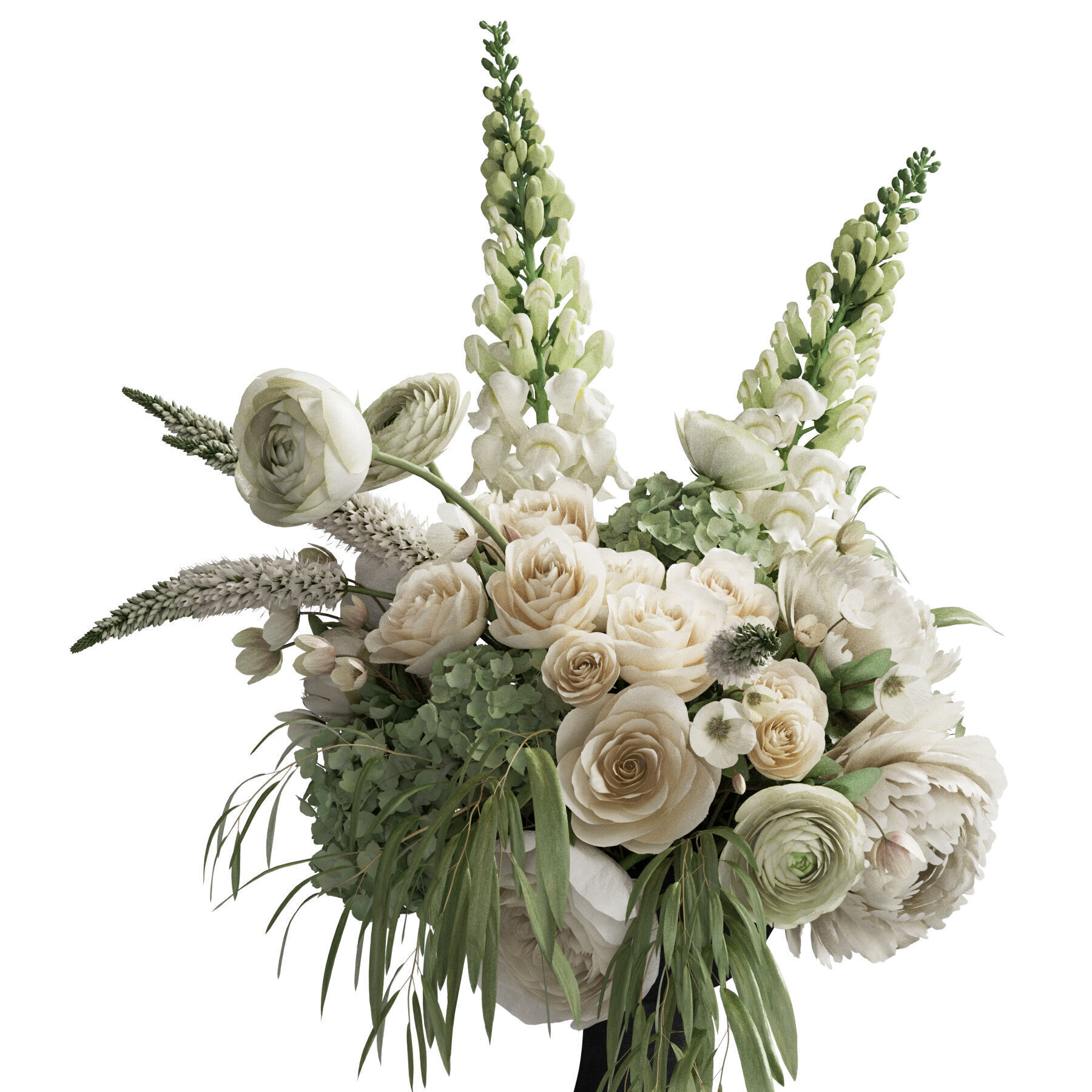 Flower In Vase 71 3D model_2