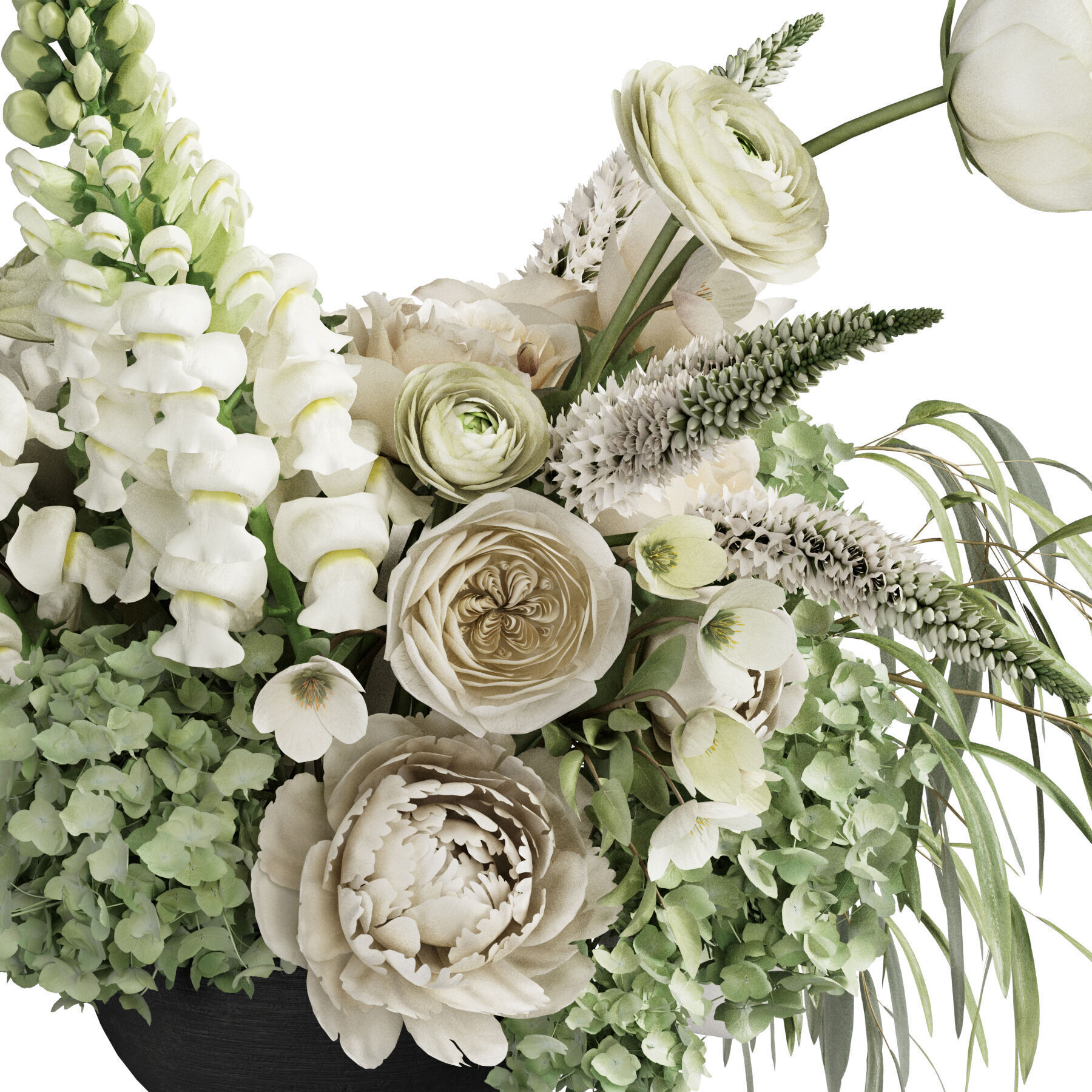 Flower In Vase 71 3D model_3