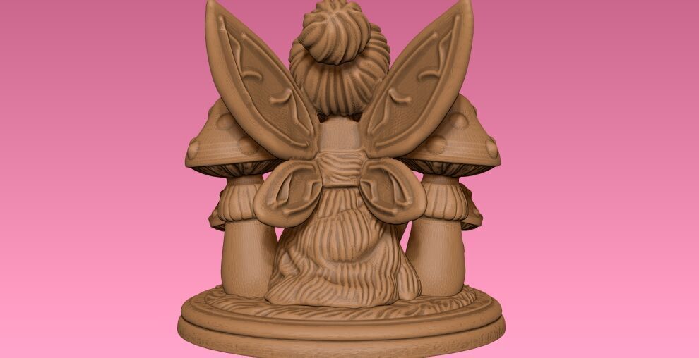 fairy girl 3D print model_3