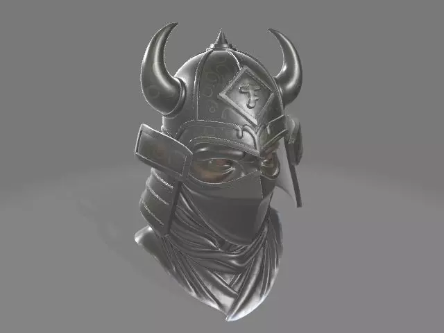 Samurai Ninja Masked Warrior 3D print model_0