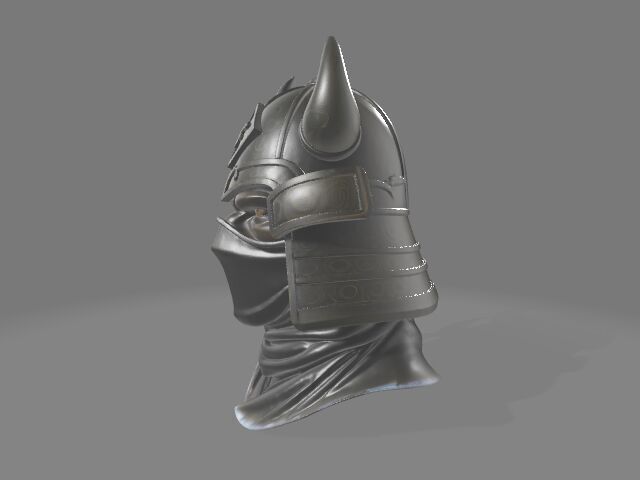 Samurai Ninja Masked Warrior 3D print model_2