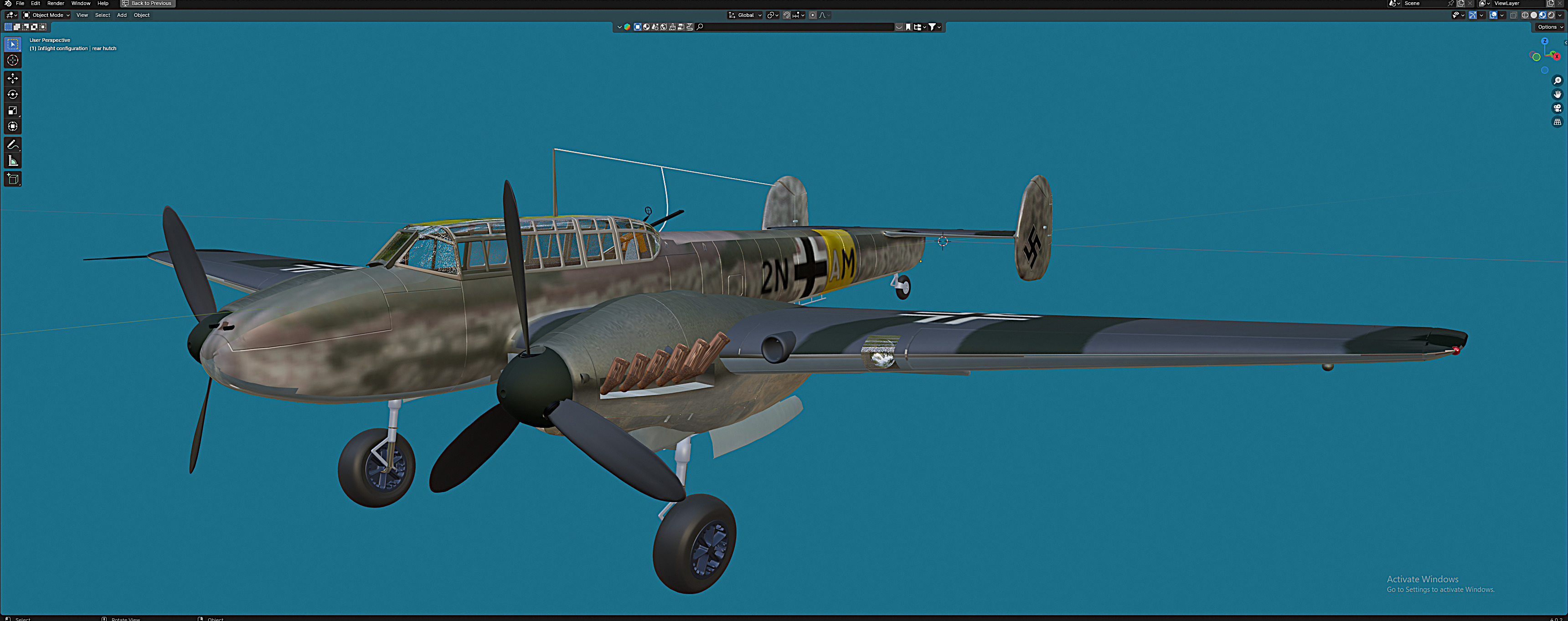 Me-110 Free 3D model_3