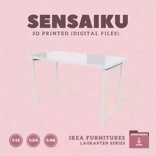 5 LAGKAPTEN SPAND Desk 47 In for Dollhouse - IKEA - 3D Print