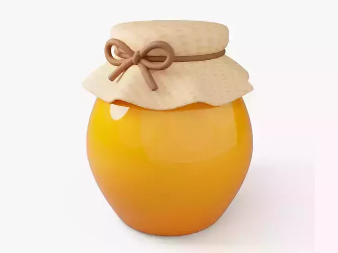 Stylized Honey Jar 3D model