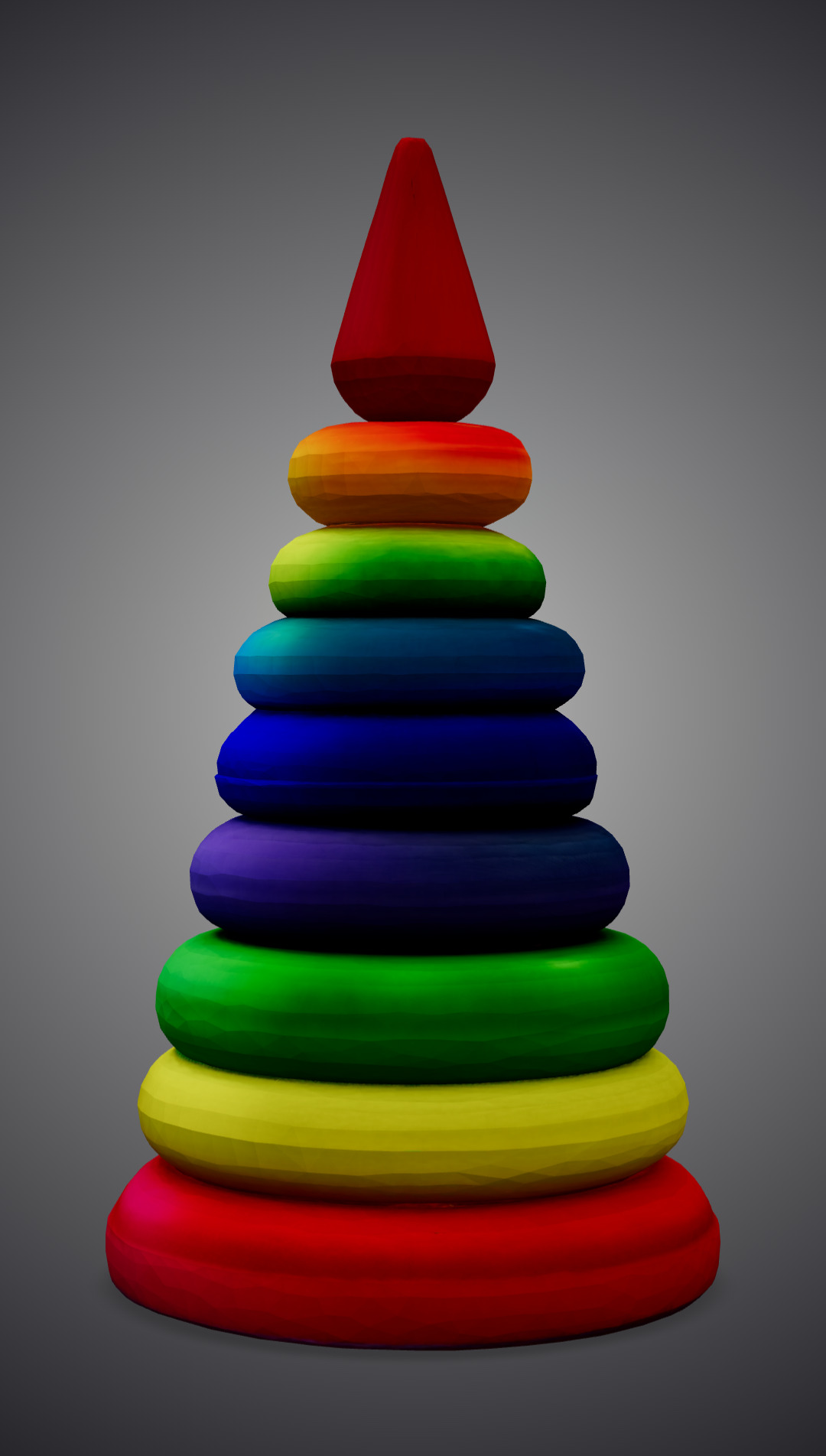 Toy pyramid 3D model_1