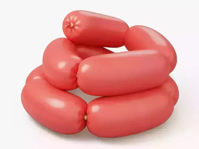 Stylized Sausages 3D model