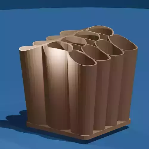 Ellipse Pattern Pencil Holder