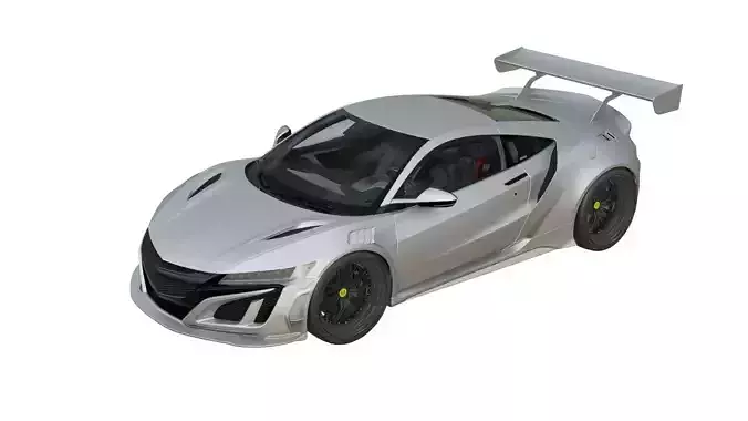 Acura NSX widebody Low-poly 3D model