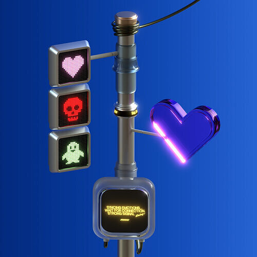 High-Quality Traffic Light 3D Model 3D model