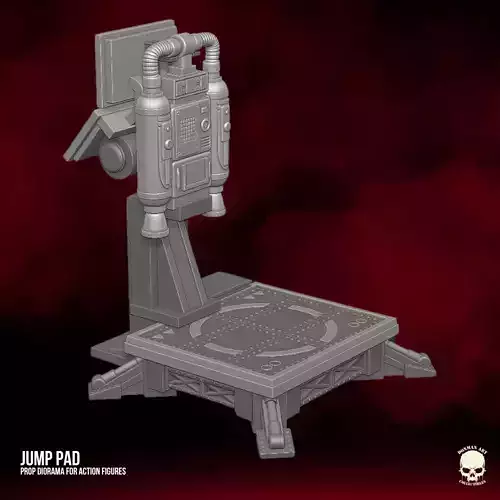 Jump Pad Playset fan Art 3D printable files for action figures 3D print model