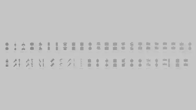 Digital World Pendant Set